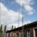 Plaatsing nieuwe mast