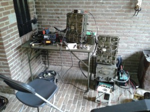 Opstellin in het fort