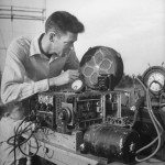 Smitty during Radio Ham-Operator's Field Day, 1946