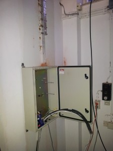 Patchkast in aanbouw