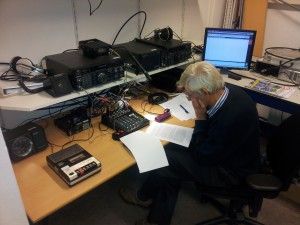 Jan PA0MW aan de studie