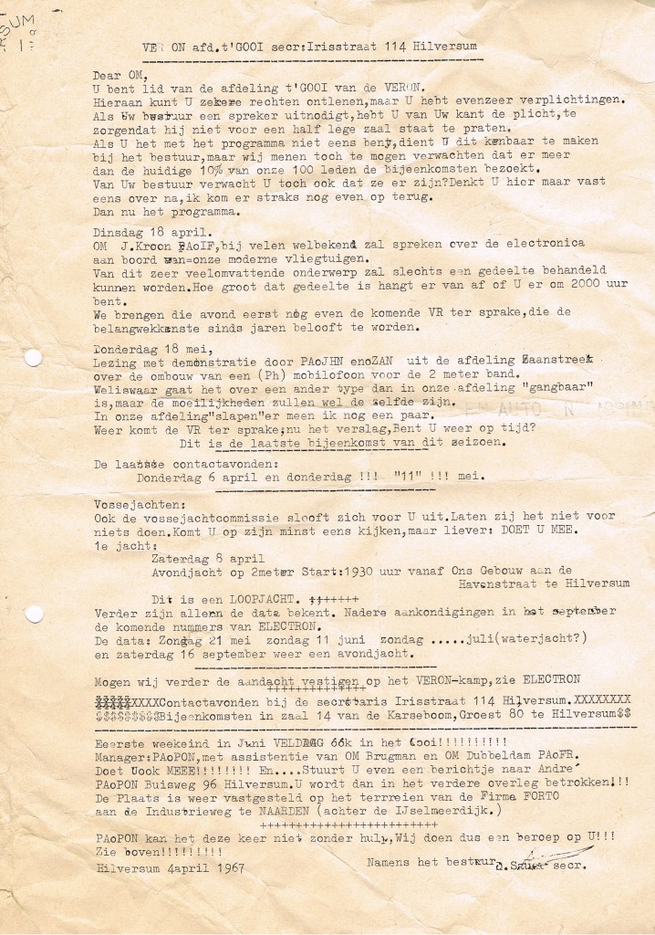 Convo april 1967
