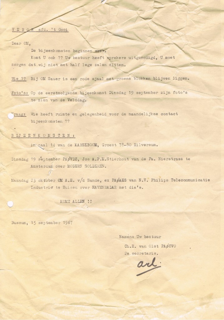Convo september 1967