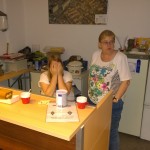De dames van de catering