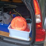 De radiosonde bij Maarten in de auto