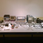 Werkbank met begin meetopstelling