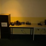QSL kaarten kast in de shack